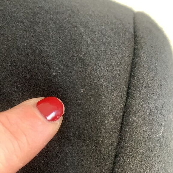 MODA International Black Wool Blend Pea Coat Size Medium Petite - Picture 7 of 16